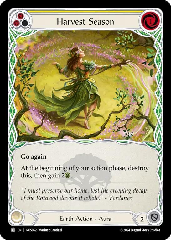 Harvest Season (Yellow) [ROS062] (Rosetta)  Rainbow Foil | Good Games North