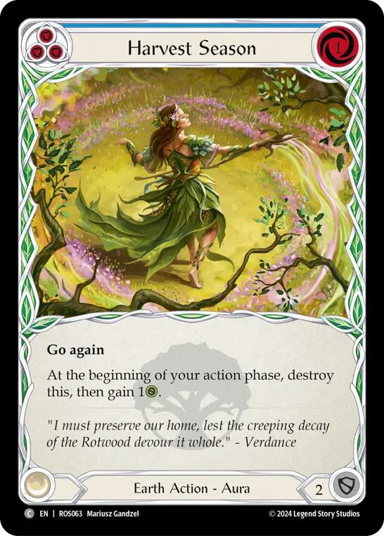 Harvest Season (Blue) [ROS063] (Rosetta)  Rainbow Foil | Good Games North
