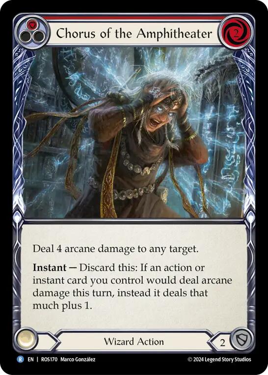 Chorus of the Amphitheater (Red) [ROS170] (Rosetta)  Rainbow Foil | Good Games North