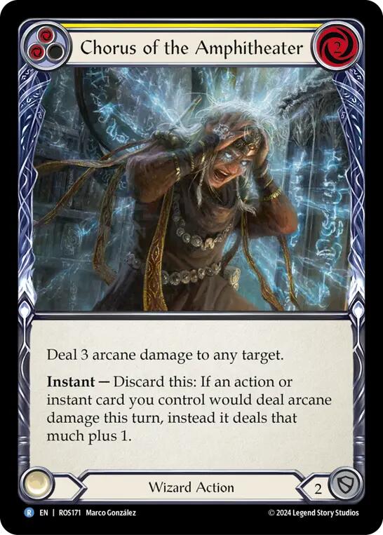 Chorus of the Amphitheater (Yellow) [ROS171] (Rosetta)  Rainbow Foil | Good Games North