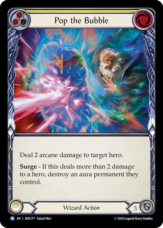 Pop the Bubble (Yellow) [ROS177] (Rosetta)  Rainbow Foil | Good Games North