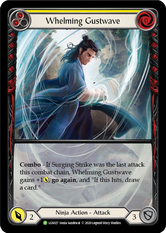 Whelming Gustwave (Yellow) [LGS027] (Promo)  Rainbow Foil | Good Games North