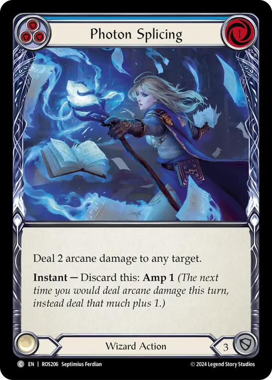Photon Splicing (Blue) [ROS206] (Rosetta)  Rainbow Foil | Good Games North