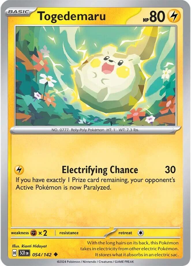 Togedemaru (054/142) [Scarlet & Violet: Stellar Crown] | Good Games North