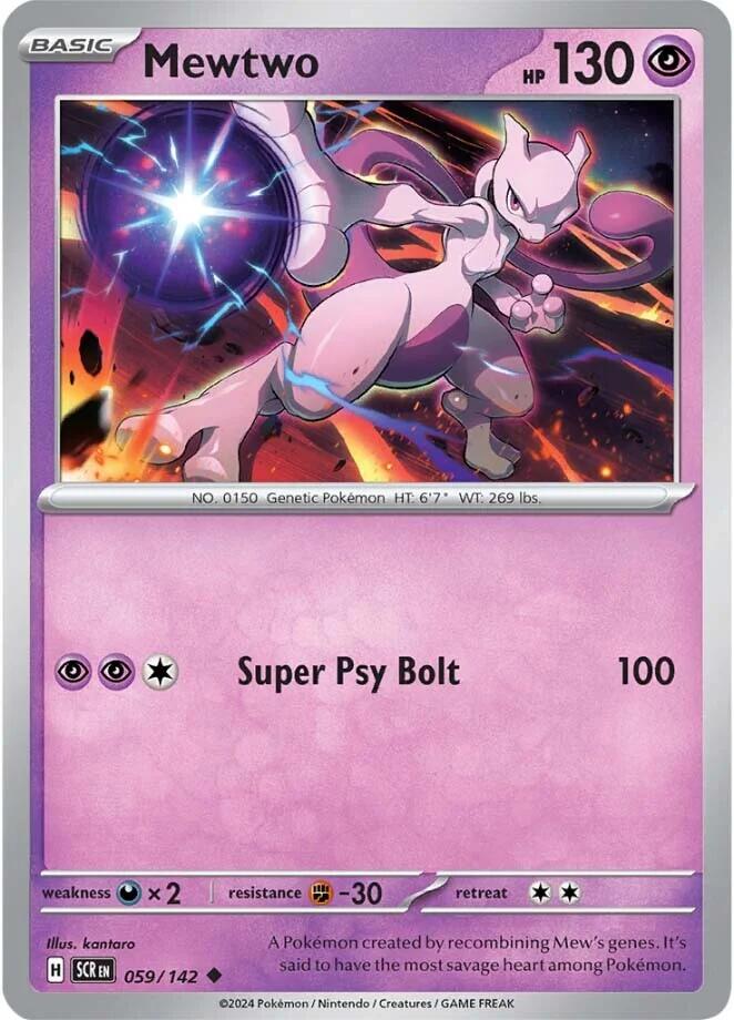Mewtwo (059/142) [Scarlet & Violet: Stellar Crown] | Good Games North