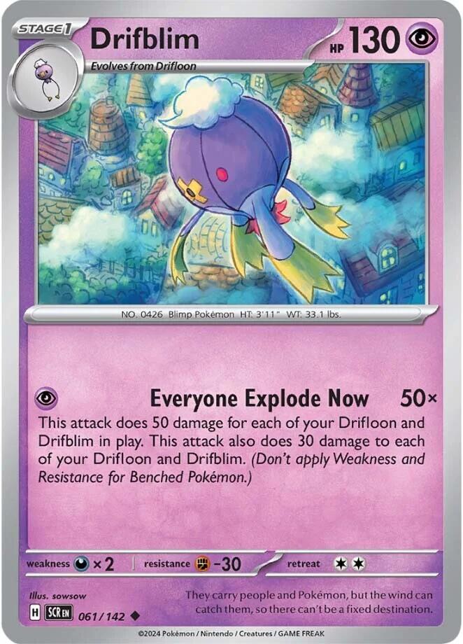 Drifblim (061/142) [Scarlet & Violet: Stellar Crown] | Good Games North