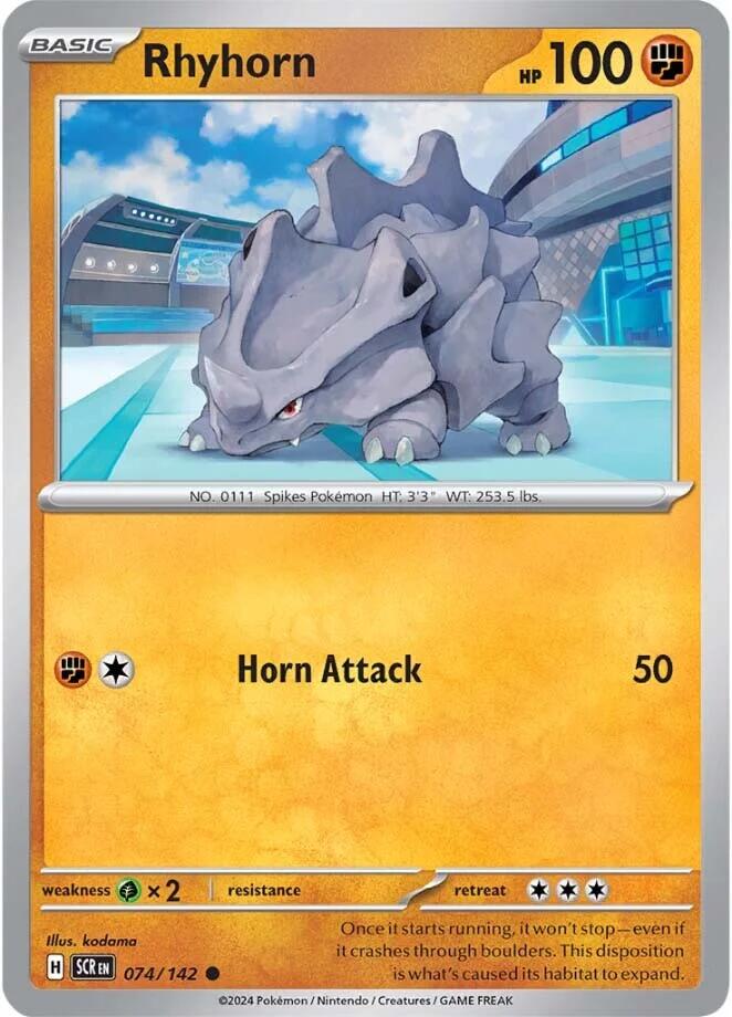 Rhyhorn (074/142) [Scarlet & Violet: Stellar Crown] | Good Games North