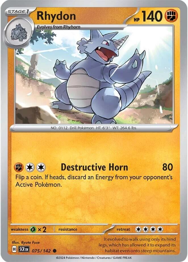 Rhydon (075/142) [Scarlet & Violet: Stellar Crown] | Good Games North