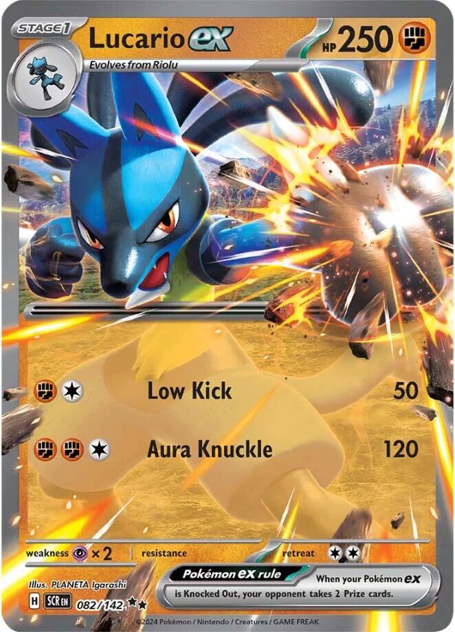 Lucario ex (082/142) [Scarlet & Violet: Stellar Crown] | Good Games North
