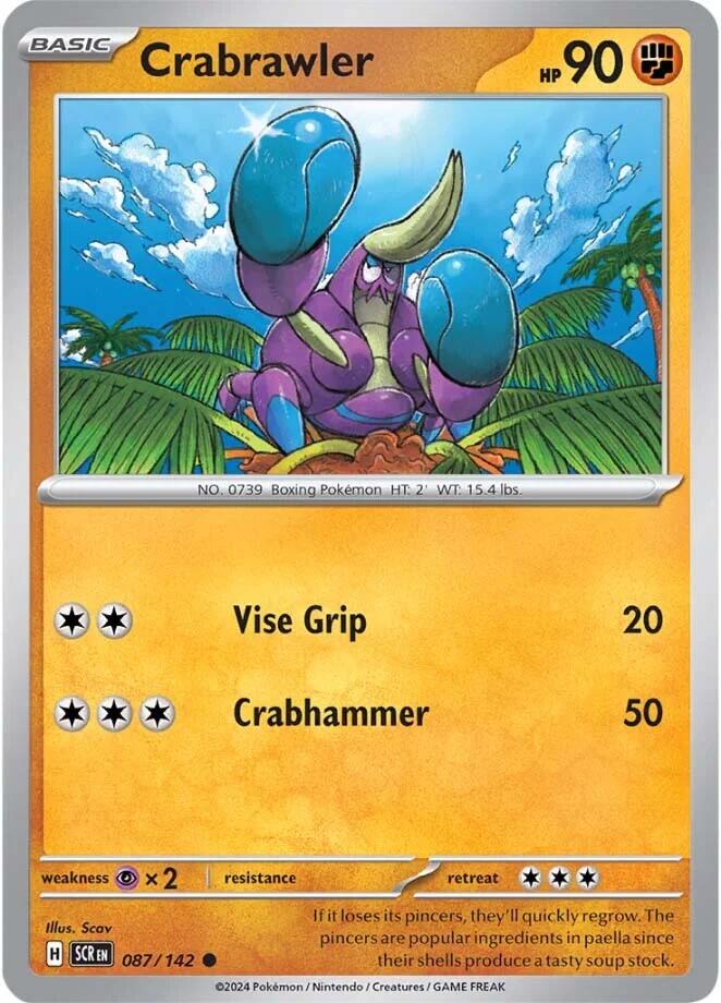 Crabrawler (087/142) [Scarlet & Violet: Stellar Crown] | Good Games North