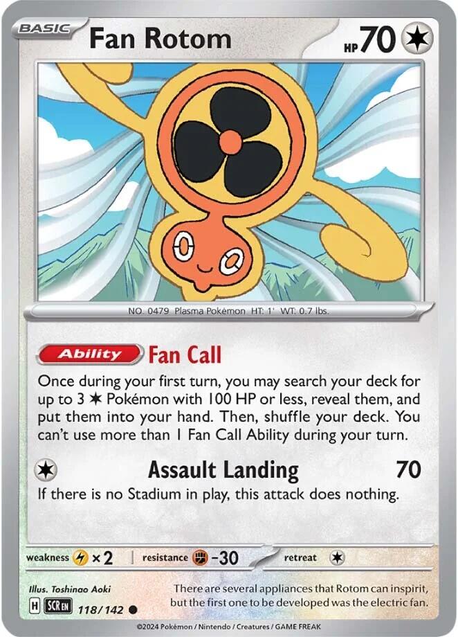 Fan Rotom (118/142) [Scarlet & Violet: Stellar Crown] | Good Games North