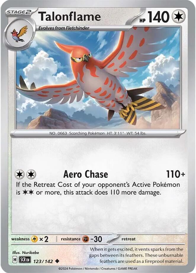 Talonflame (123/142) [Scarlet & Violet: Stellar Crown] | Good Games North