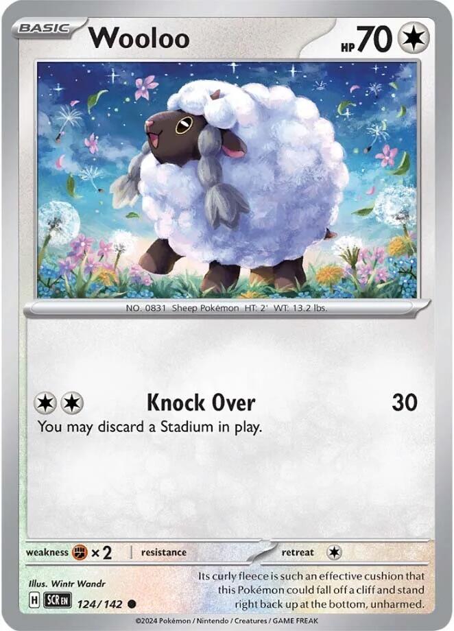 Wooloo (124/142) [Scarlet & Violet: Stellar Crown] | Good Games North