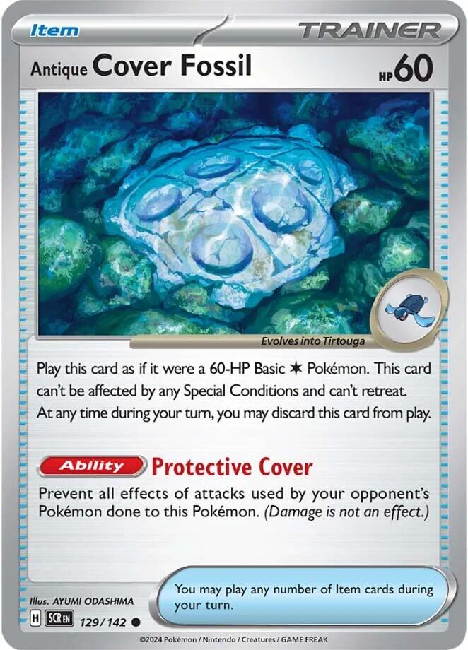 Antique Cover Fossil (129/142) [Scarlet & Violet: Stellar Crown] | Good Games North