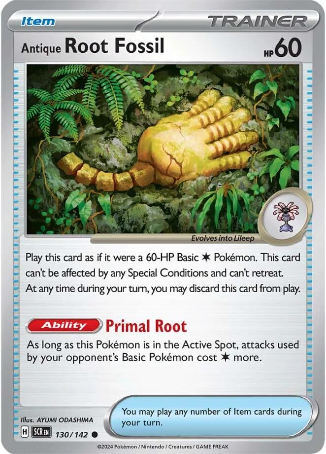 Antique Root Fossil (130/142) [Scarlet & Violet: Stellar Crown] | Good Games North