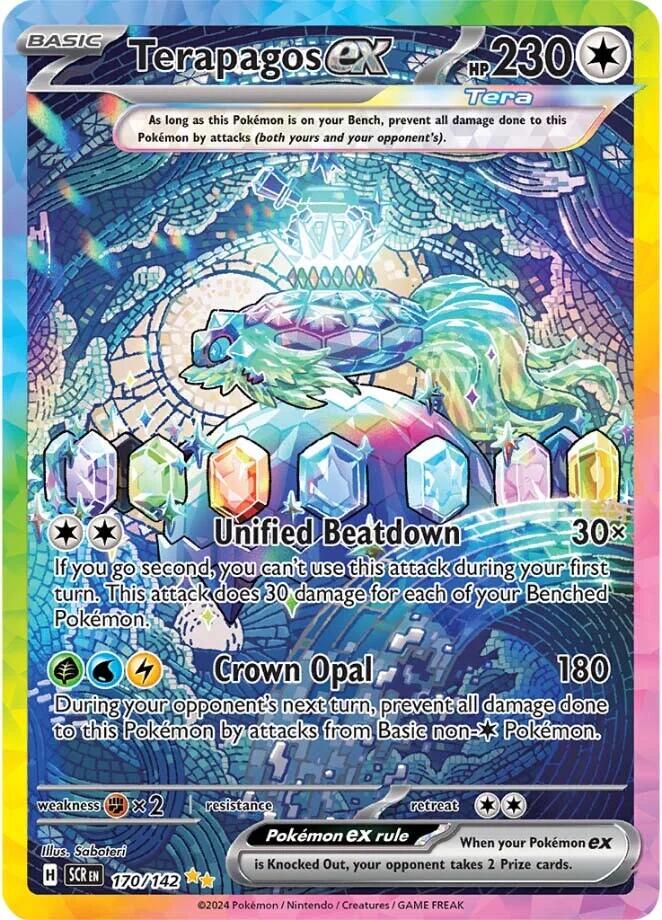 Terapagos ex (170/142) [Scarlet & Violet: Stellar Crown] | Good Games North
