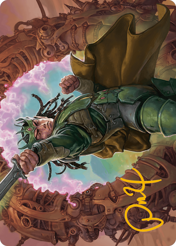Eladamri, Korvecdal Art Card (Gold-Stamped Signature) [Modern Horizons 3 Art Series] | Good Games North