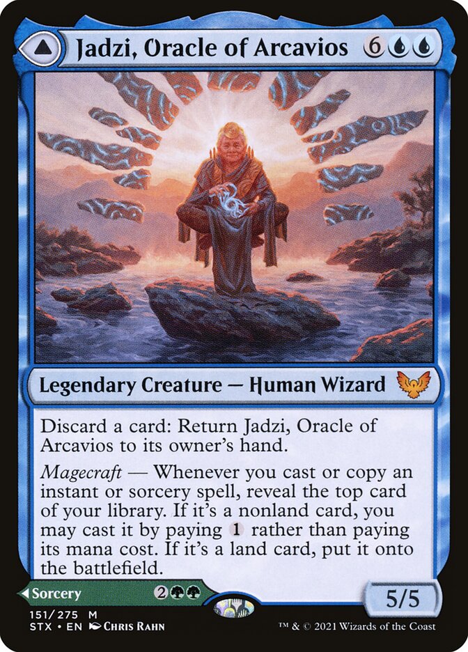 Jadzi, Oracle of Arcavios // Journey to the Oracle (Strixhaven: School of Mages)  - Foil | Good Games North