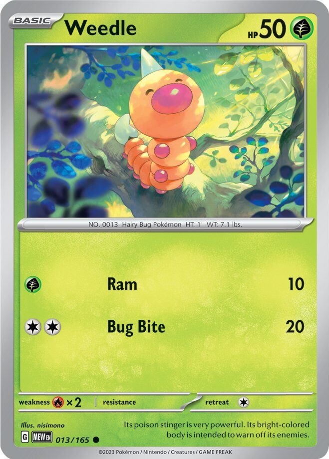 Weedle (013/165) [Scarlet & Violet 151] | Good Games North