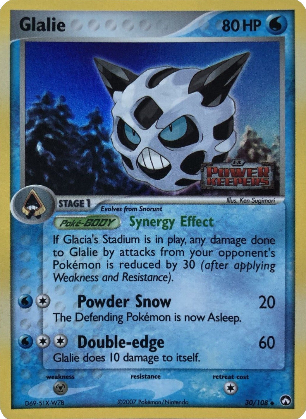 Glalie (30/108) (Stamped) [EX: Power Keepers] | Good Games North