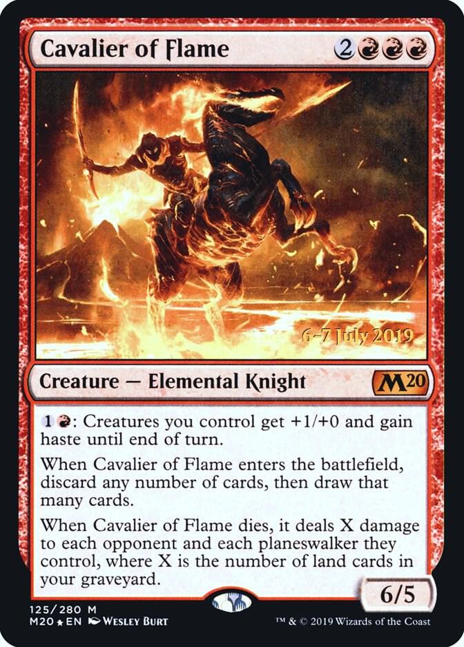 Cavalier of Flame (Prerelease Cards)  - Foil | Good Games North