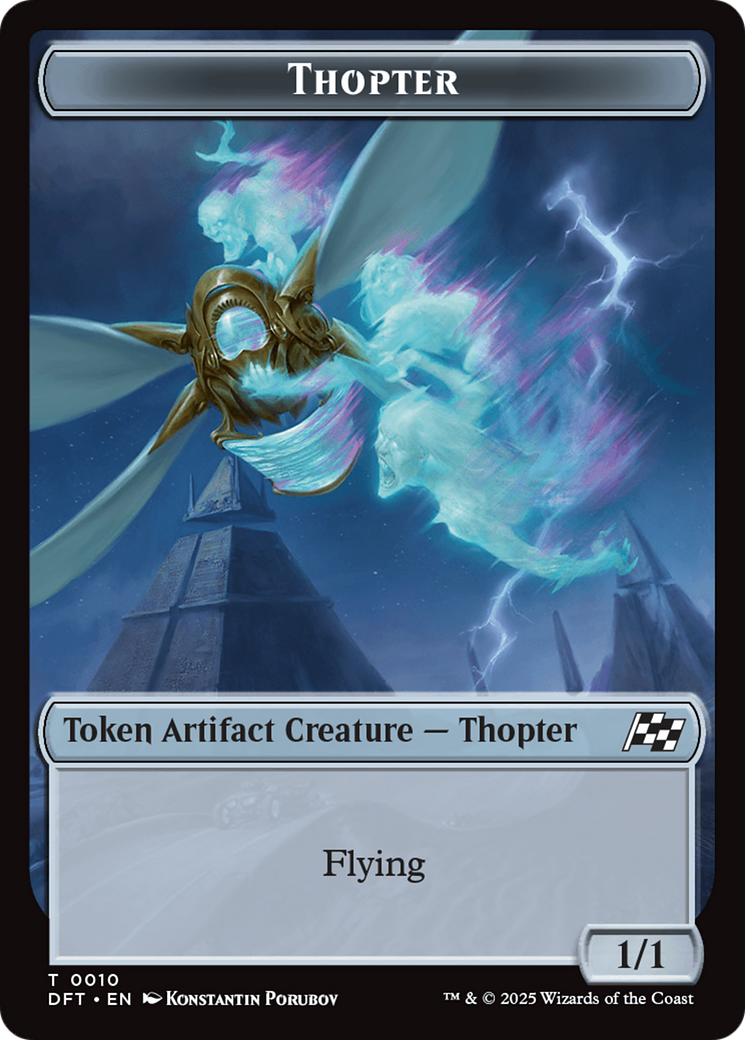 Goblin // Thopter (0010) Double-Sided Token [Aetherdrift Tokens] | Good Games North