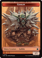 Goblin // Treasure Double-Sided Token [Foundations Tokens] | Good Games North