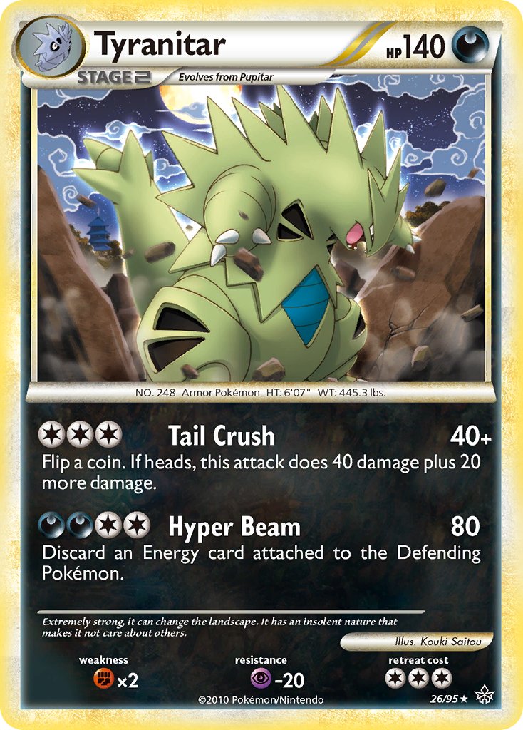 Tyranitar (26/95) (Theme Deck Exclusive) [HeartGold & SoulSilver: Unleashed] | Good Games North