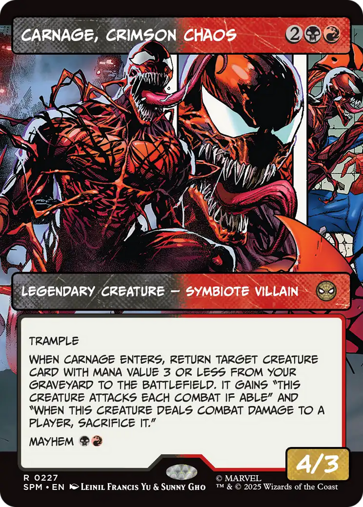 Carnage, Crimson Chaos (Borderless) [Marvel's Spider-Man] | Good Games North