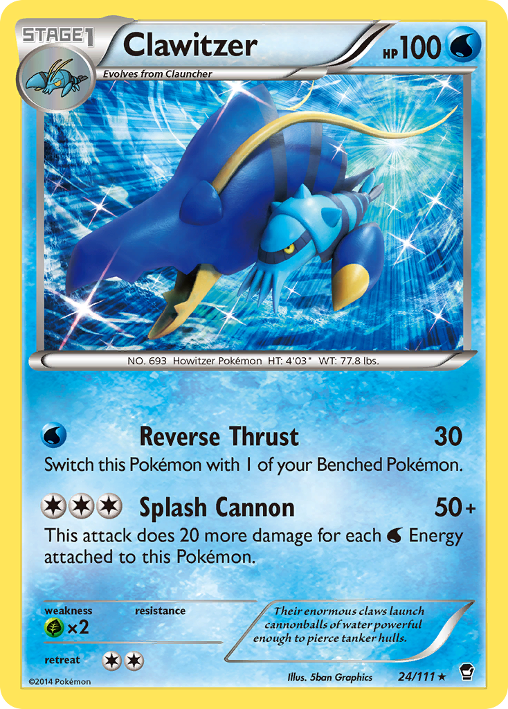 Clawitzer (24/111) [XY: Furious Fists] | Good Games North