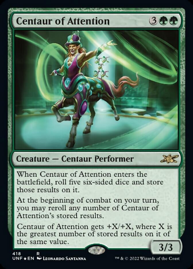 Centaur of Attention (Galaxy Foil) [Unfinity] | Good Games North