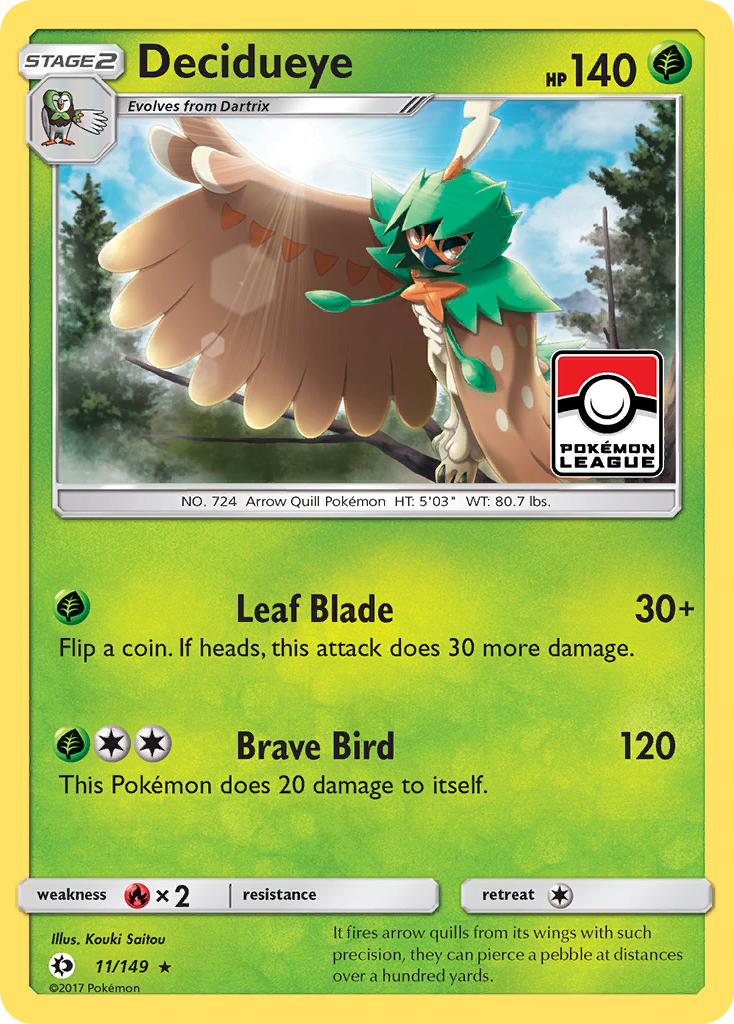 Decidueye (11/149) [Sun & Moon: Base Set] | Good Games North