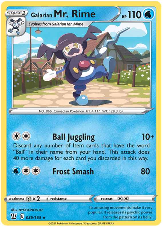 Galarian Mr. Rime (035/163) [Sword & Shield: Battle Styles] | Good Games North