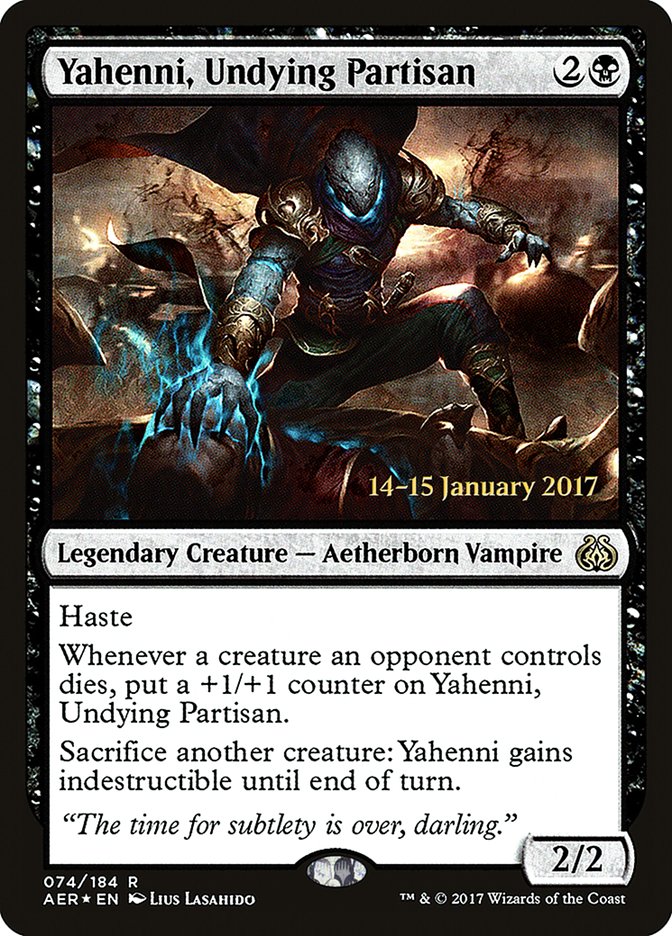 Yahenni, Undying Partisan [Aether Revolt Prerelease Promos] | Good Games North