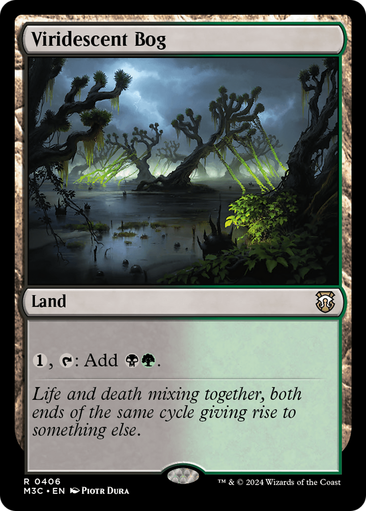 Viridescent Bog (Ripple Foil) [Modern Horizons 3 Commander] | Good Games North