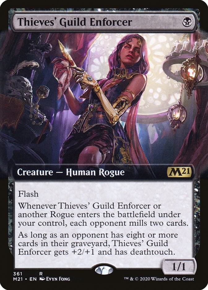 Thieves Guild Enforcer Extended Art (Core Set 2021)  - Foil | Good Games North