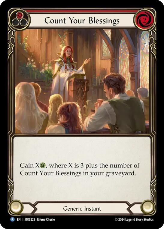 Count Your Blessings (Red) [ROS223] (Rosetta)  Rainbow Foil | Good Games North
