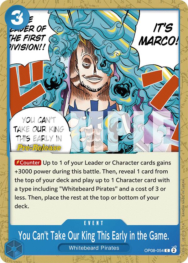 You Can't Take Our King This Early in the Game. [Two Legends Pre-Release Cards] | Good Games North