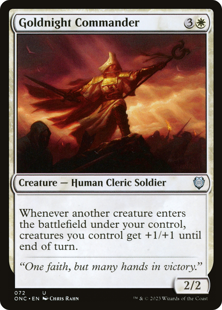 Goldnight Commander [Phyrexia: All Will Be One Commander] | Good Games North