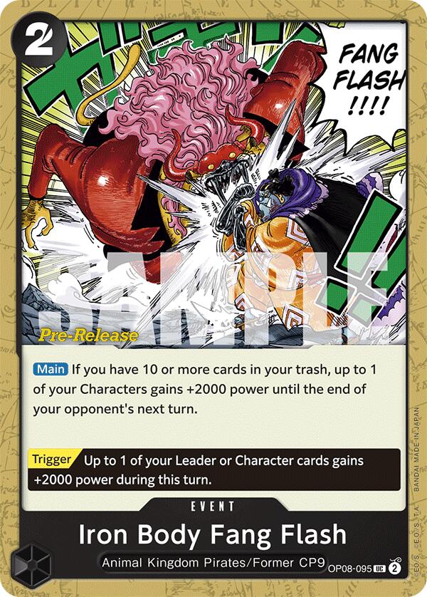 Iron Body Fang Flash [Two Legends Pre-Release Cards] | Good Games North