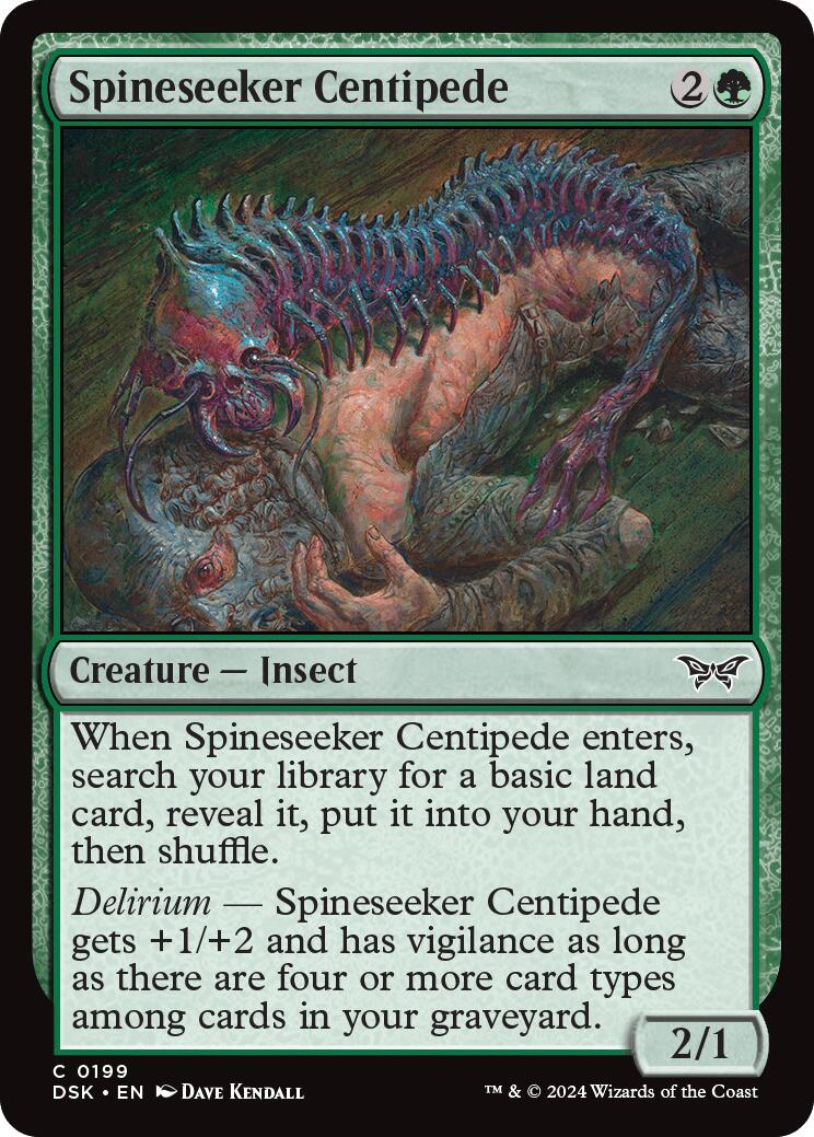 Spineseeker Centipede [Duskmourn: House of Horror] | Good Games North
