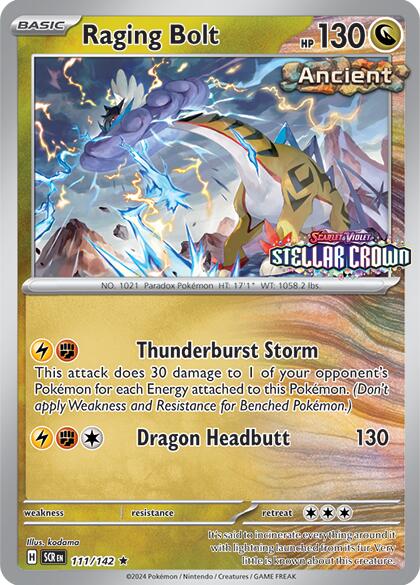 Raging Bolt (111/142) (Cosmo Holo - Best Buy Exclusive) [Miscellaneous Cards] | Good Games North