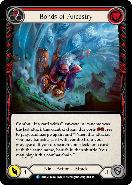 Bonds of Ancestry (Red) [OUT056] (Outsiders)  Rainbow Foil | Good Games North