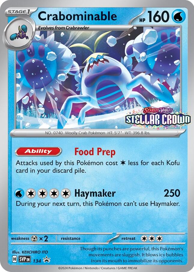Crabominable (SVP134) [Scarlet & Violet: Black Star Promos] | Good Games North