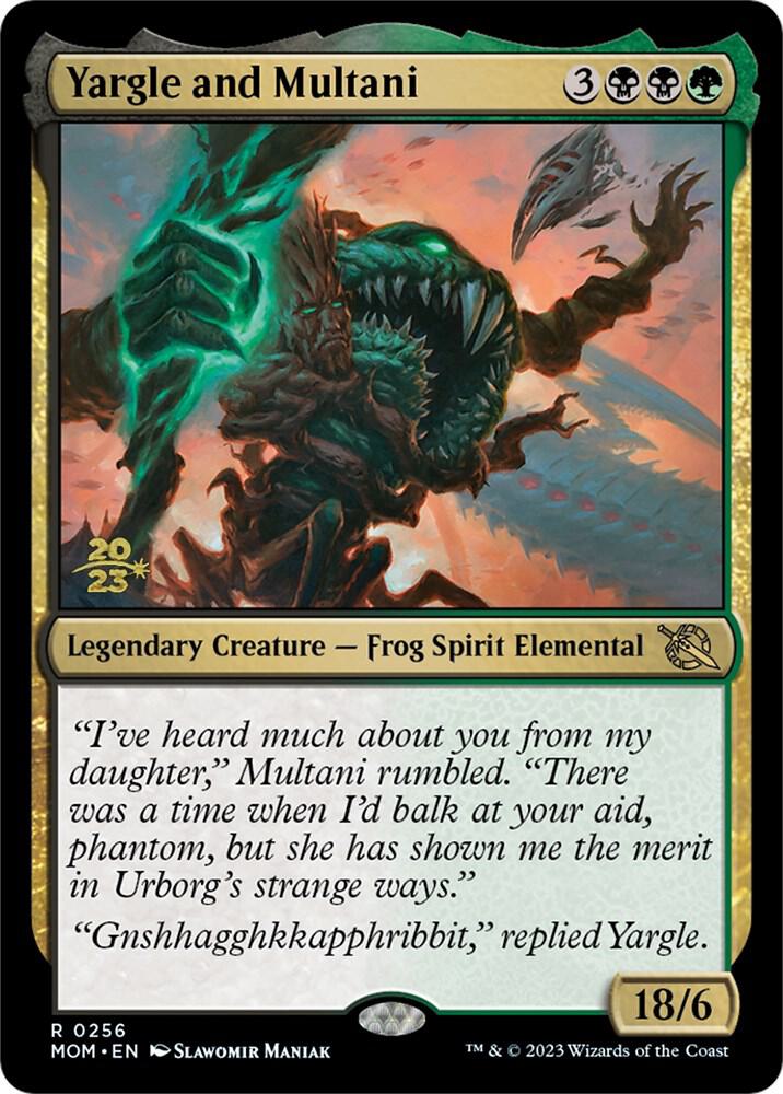 Yargle and Multani 256s/162 (Prerelease Cards)  - Foil | Good Games North