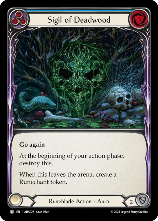 Sigil of Deadwood [ARA025] (Rosetta Aurora Blitz Deck) | Good Games North