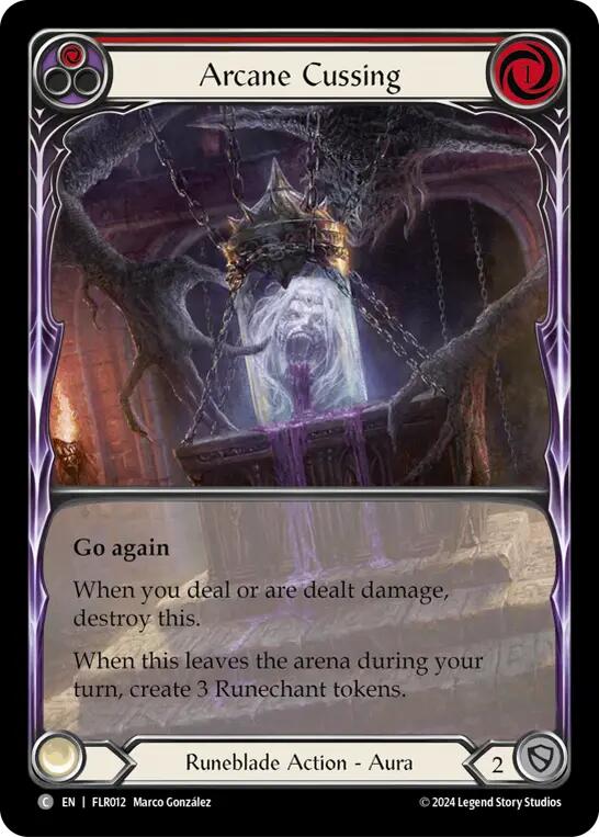 Arcane Cussing (Red) [FLR012] (Rosetta Florian Blitz Deck) | Good Games North