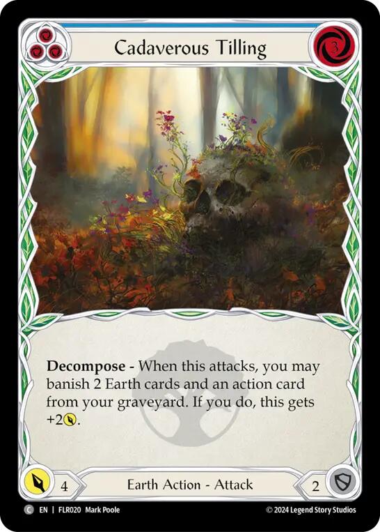 Cadaverous Tilling (Blue) [FLR020] (Rosetta Florian Blitz Deck) | Good Games North