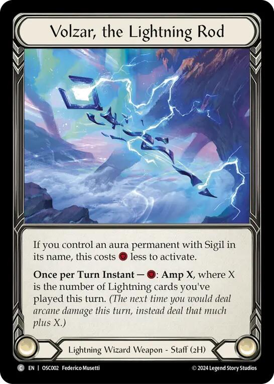 Volzar, the Lightning Rod [OSC002] (Rosetta Oscilio Blitz Deck) | Good Games North