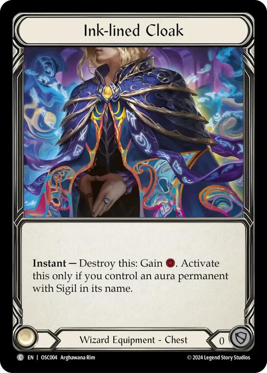 Ink-lined Cloak [OSC004] (Rosetta Oscilio Blitz Deck) | Good Games North